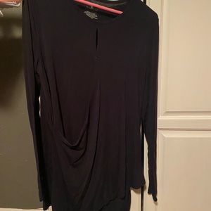 Dressy maternity silk blouse